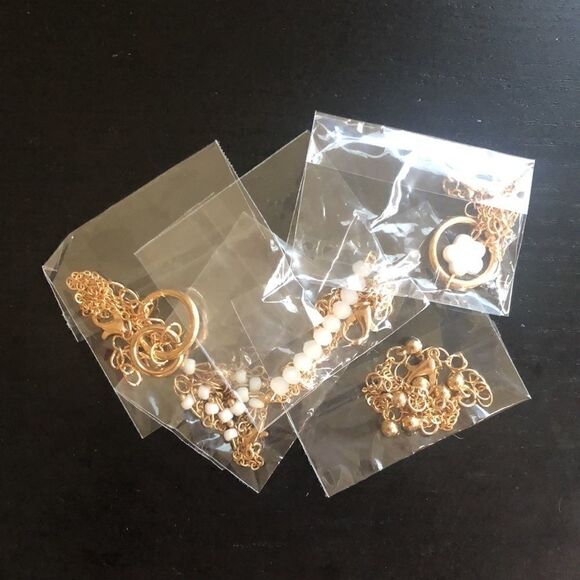 Bracelets 6pieces pck Zinc alloy Beans acrylic - Picture 2 of 6